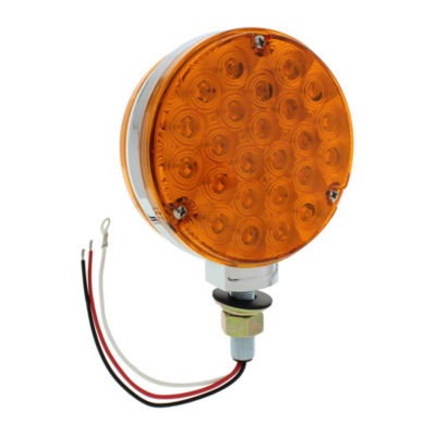 Round Amber LED Warning Lamp