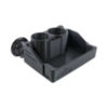 37022 - Universal Dual Cup Holder with Storage Tray