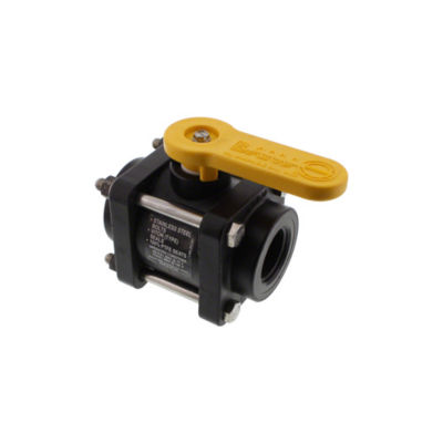 1" Full Port 4-Bolt Poly Ball Valve