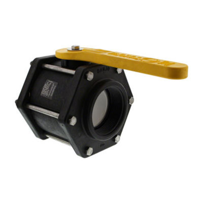 3" Full Port 6 Bolt Poly Ball Valve