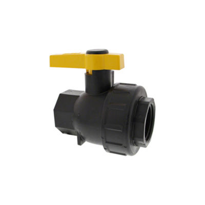 1/2" Full Port Single Union Poly Ball Valve