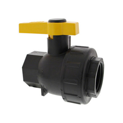 1-1/2" Full Port Single Union Poly Ball Valve