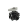 502260 - 1/2" 3-Way Poly Ball Valve