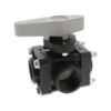 502263 - 1-1/4" 3-Way Poly Ball Valve