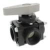 502264 - 1-1/2" 3-Way Poly Ball Valve