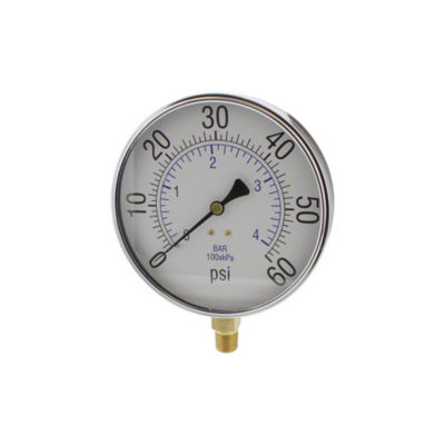 4-1/2" Dry Pressure Gauge 0-60 psi