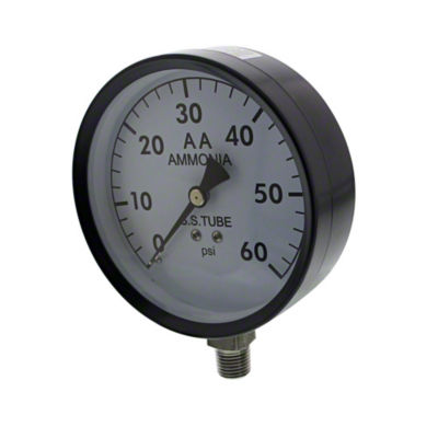 4" NH3 Pressure Gauge 0-60 psi