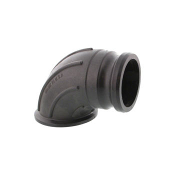503614 - 90˚ Flanged Sweep Male Quick Coupler Adapter