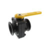 503744 - 2" Full Port Flanged Stubby Poly Ball Valve