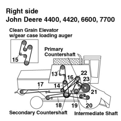 John Deere TY27279 Adjustable Length Rubber Tarp Strap with S