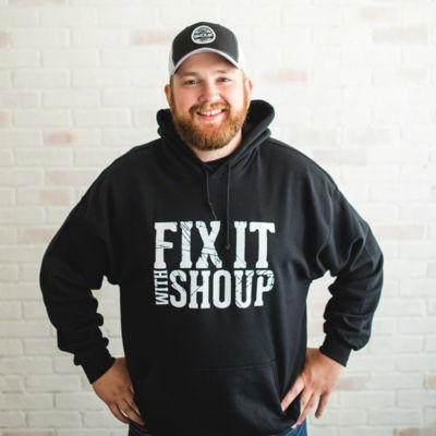 Large Fix It With Shoup Hooded Sweatshirt