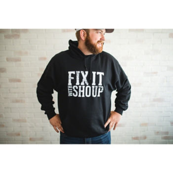 AF18M - Medium Fix It With Shoup Hooded Sweatshirt