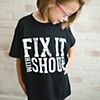 AF50YL - Youth Large Fix It With Shoup Short Sleeve T-Shirt