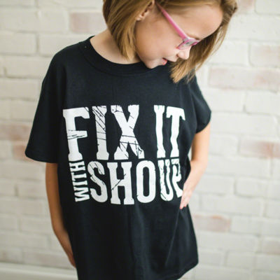 Youth Medium Fix It With Shoup Short Sleeve T-Shirt