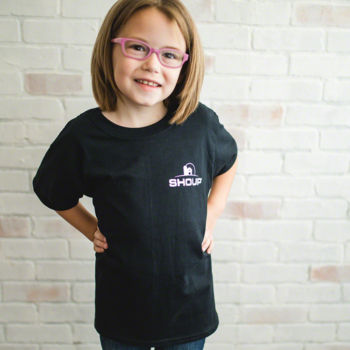 AK50YM - Youth Medium Shoup Logo Short Sleeve T-Shirt
