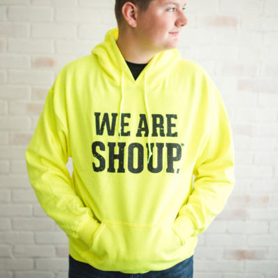 Medium We Are Shoup Hooded Sweatshirt