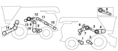 CR920, CR940, CR960, CR970 Belt Diagram