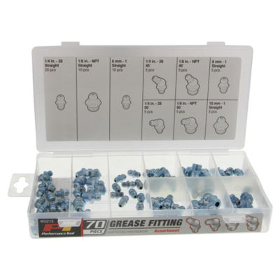 Grease Fitting Assortment, 70 Pc. Kit HK22000 - Shoup