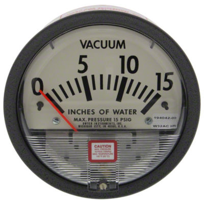 0-15 Vacuum Pressure Gauge