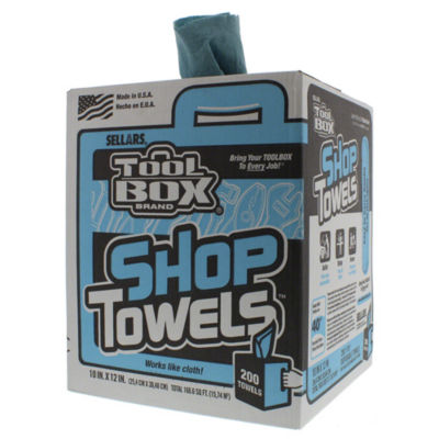 Blue Shop Towels 200 Ct In Box