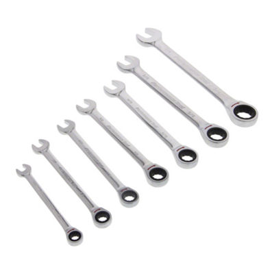 7 pc. SAE Ratcheting Combination Wrench Set