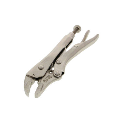 5-Inch Curved Jaw Locking Pliers – 1-1/8 Inch Capacity, With Wire Cutter, Non-Slip Grip