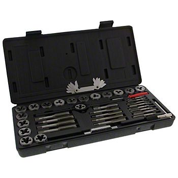 40 PC TAP & DIE SET SAE W4001DB PERFORMANCE TOOLS NEW WITH CASE 